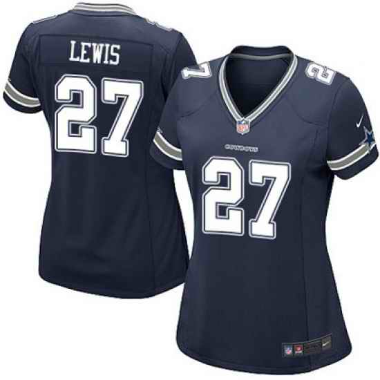 Nike Cowboys #27 Jourdan Lewis Navy Blue Womens Team Color NFL Game Jersey